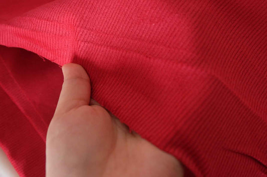 Scarlet Cotton Corduroy – 2.2 yd