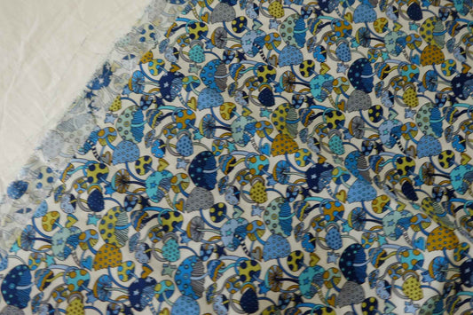 Mushroom Cotton Lawn Fabric – 2.2 yd