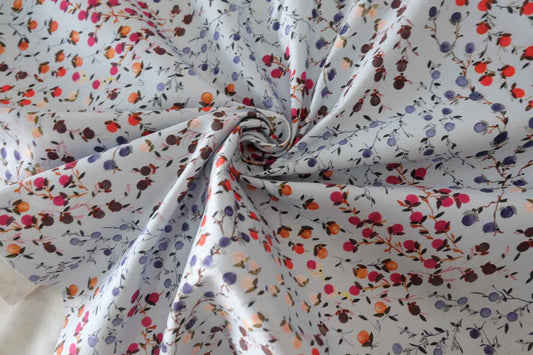 Berry Branch Cotton Sateen Fabric – 1.6 yd