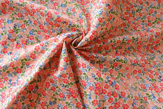 Tiny Garden Floral Jacquard Cotton Poplin Fabric - 3.28 yd