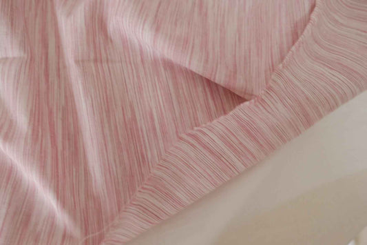Soft Pink Stripe Yarn-Dyed Cotton Linen – 2.2 yd