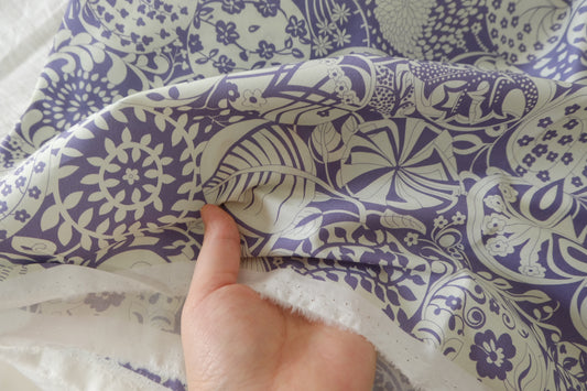 Purple Ornament 60s Cotton Poplin – 2.2 yd
