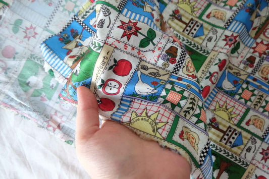 Storybook Farm Patchwork Cotton Sateen Fabric – 2.2 yd