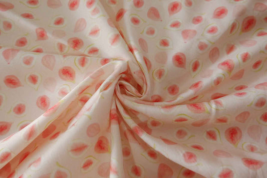Blush Watercolor Cotton Sateen Fabric – 1.6 yd