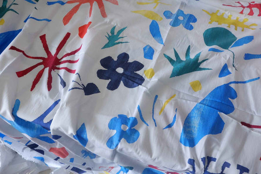 Abstract Garden Stripe-Jacquard Cotton – 1.6 yd