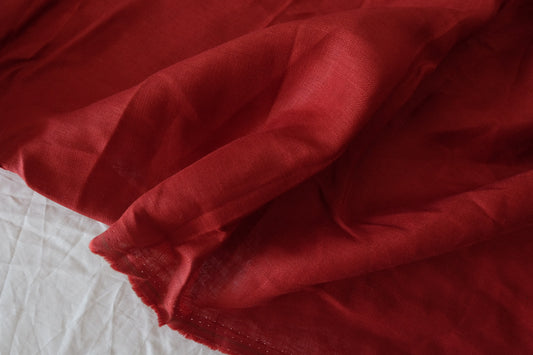 Heavy 17s Pure Linen Fabric in Deep Red - 2.5 yd