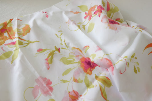 Watercolor Spring Floral Cotton Poplin – 3.3 yd