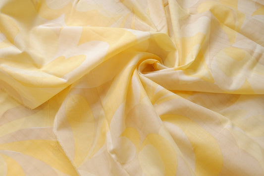 Yellow Shadow Fine Cotton Lawn — 2.19 yd
