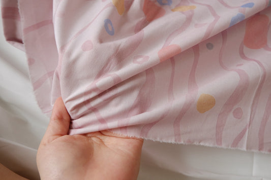 Pastel Confetti Cotton Poplin Fabric - 2.19 yd