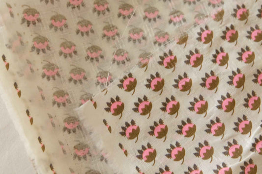 Legged Strawberry Cotton Poplin Fabric – 2.2 yd