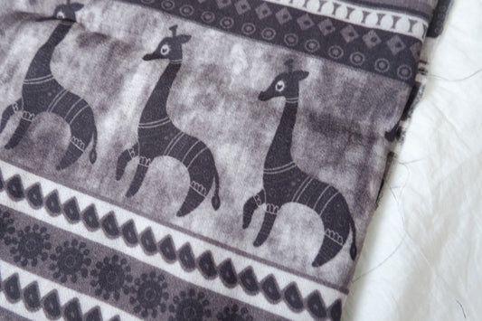 Animal Border Ramie Rayon Blend — 2.19 yd