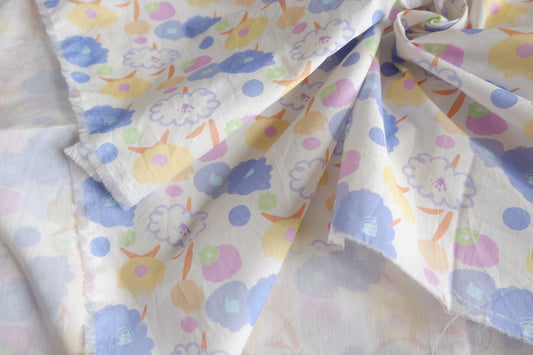Pastel Garden 40s Cotton Poplin Fabric - 3.61 yd