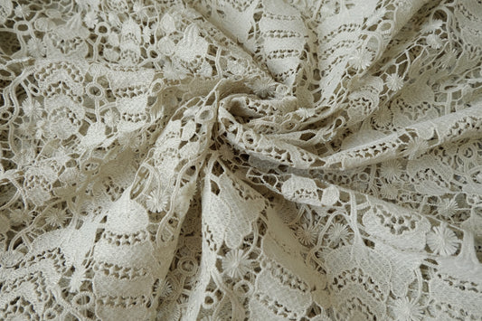 Pale Sage Guipure Lace, 2.19 Yards