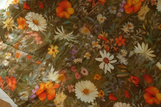 Autumn Meadow Cotton Voile – 2.2 yd