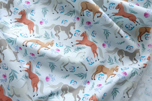 Wild Horses Cotton Poplin – 2.2 yd