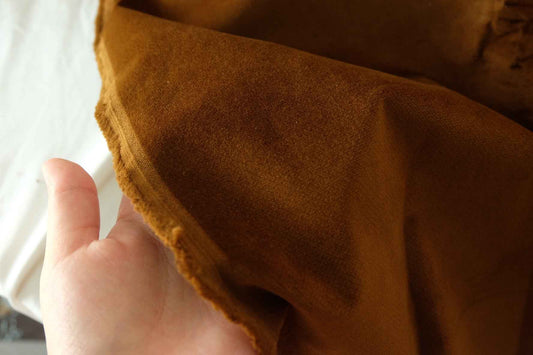 Caramel Cotton Velveteen – 2.2 yd