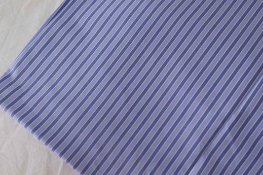 Sky Blue Pinstripe Crisp Cotton Poplin – 2.2 yd