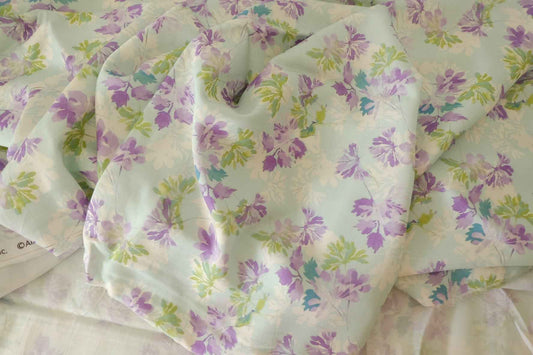 Mint Floral Tencel Dress Fabric – 3.3 yd