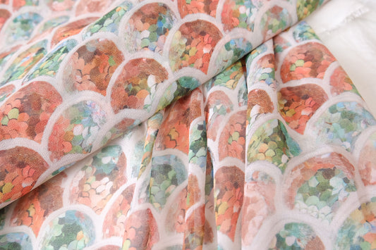Pastel Scale Chiffon, 4.4 Yards