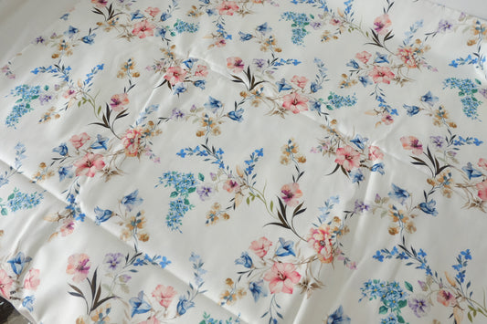 Soft Floral Cotton Sateen – 3.3 yd