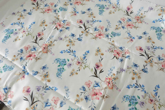Soft Floral Cotton Sateen – 3.3 yd