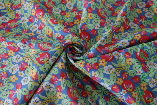 Tomato Garden Brushed Cotton – 2.2 yd
