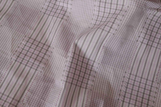 Fringed Patchwork Check Cotton – 2.2 yd