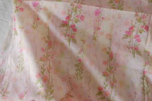 Pink Vine Cotton Lawn — 2.19 yd
