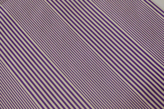 Purple Pinstripe Crisp Cotton Poplin – 2.2 yd