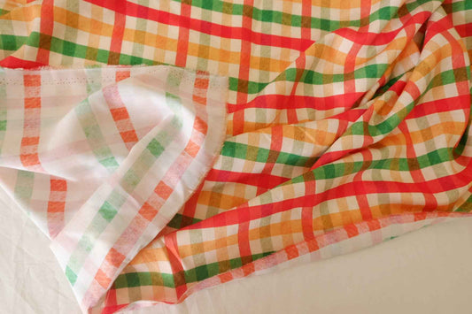 Picnic Check Rayon Challis Fabric – 2.2 yd