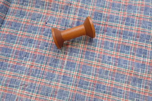 A011 Shanghai Archive: 1960s Reed - Weave Tǔbù | 49.5cm Width | Professionally Cleaned - BUBBO