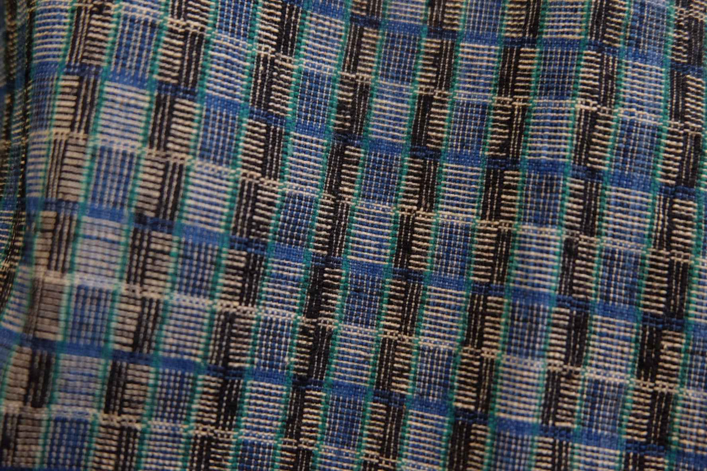 A012 Silk - Blend Reed: Southern Tǔbù in Midnight & Sapphire - 35.5cm Width - BUBBO