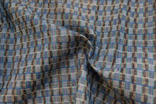 A012 Silk - Blend Reed: Southern Tǔbù in Midnight & Sapphire - 35.5cm Width - BUBBO