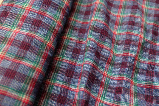 A080 Vibrant Shanghai Check Fabric | 62cm Wide | Sold by the Meter (Continuous)