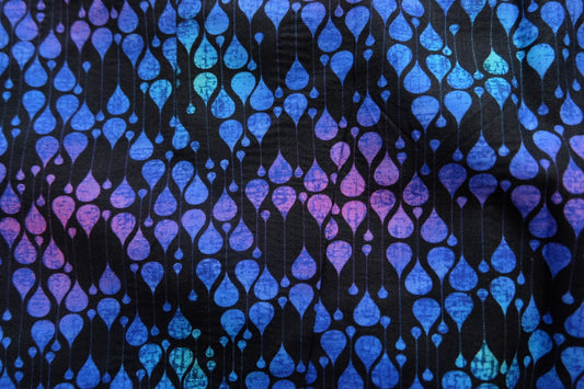 Blue Violet Graphic Cotton — 2.2 yd - BUBBO