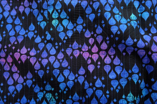 Blue Violet Graphic Cotton — 2.2 yd