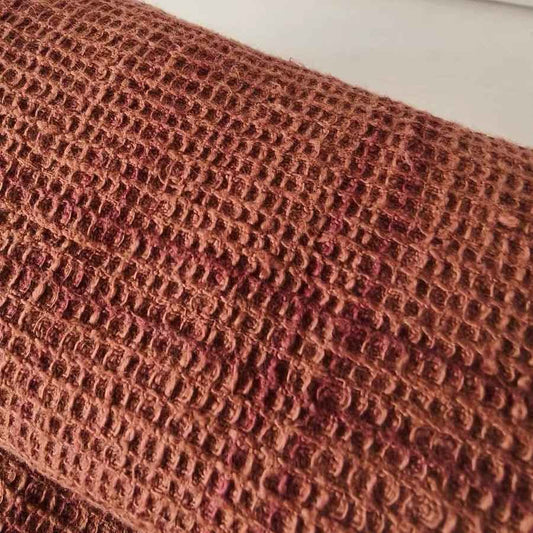 Brown Waffle Weave Southern Tǔbù – 2.4-Meter Length for Two Ready-to-Wear Scarves