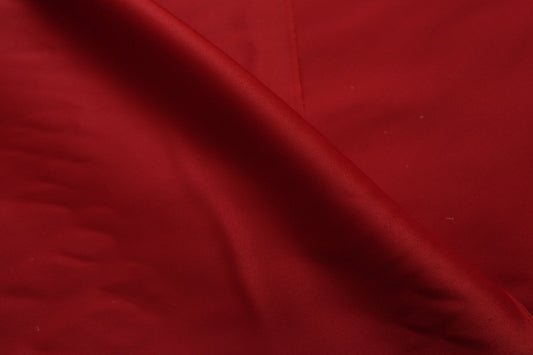 Japanese Acetate Satin – Crimson Red – 57” Wide – Approx. 6.5 Yards Total – Sold by the Yard - BUBBO