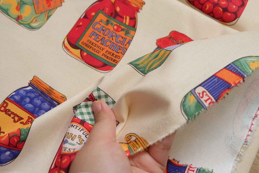 Pantry Jar Cotton Canvas — 1.1 yd