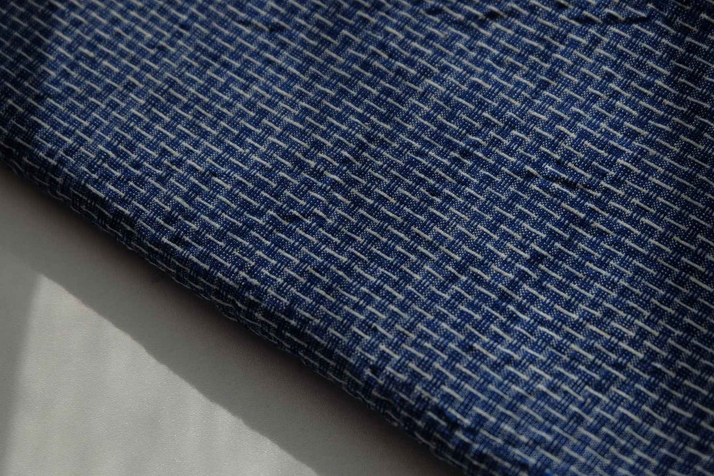 Shanghai 'City Wall' Embossed Cloth - Rare Blue Southern Tǔbù - BUBBO