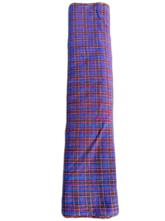 Shanghai Heritage 'Chroma Weave' - 6-Meter Roll of Purple-Red Checked Southern Tǔbù