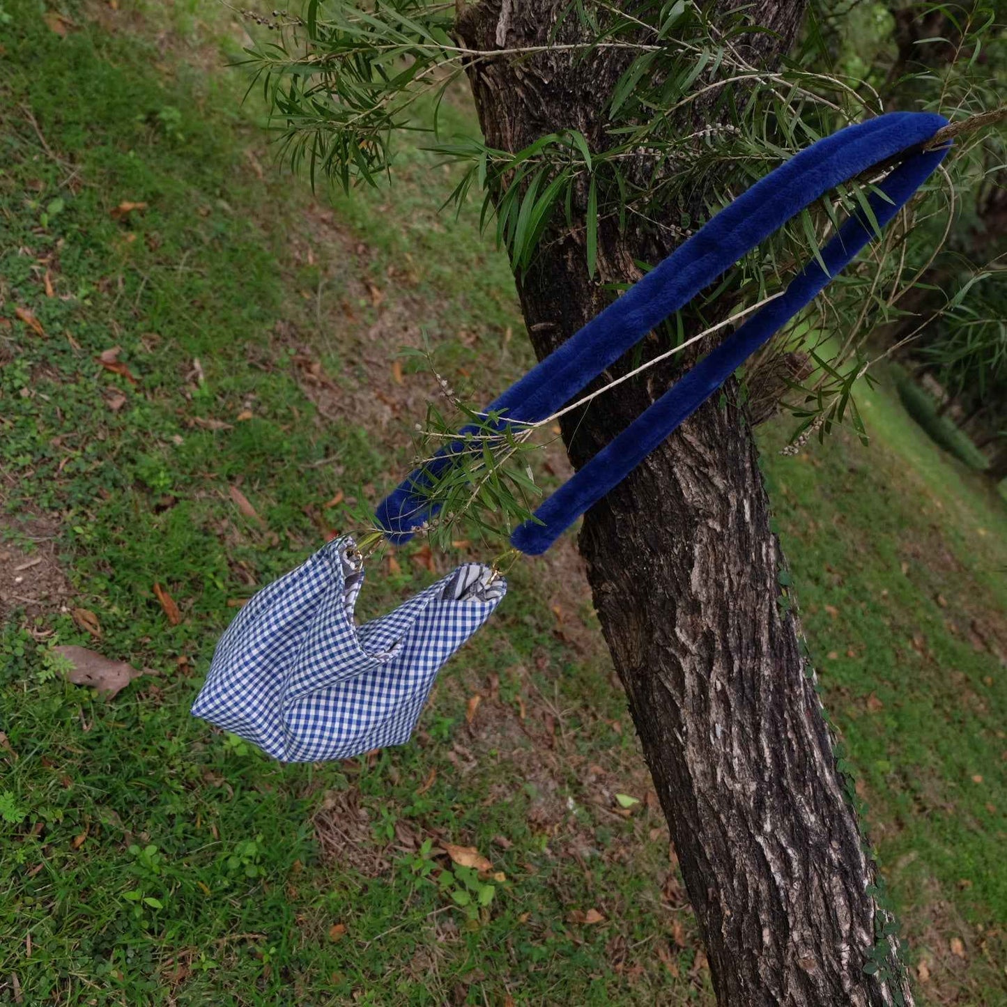 The Gingham Crossbody - Heritage Handwoven Textile Bag - BUBBO