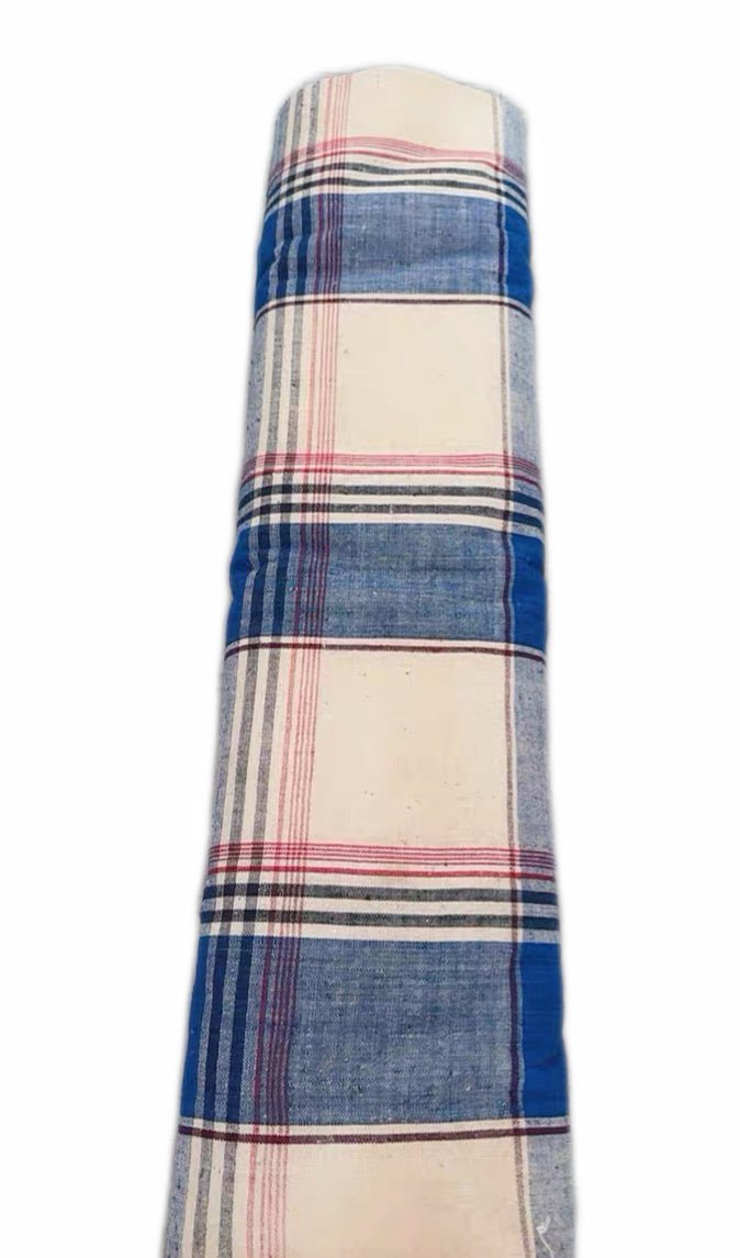 Uncut Bolt of Vintage Bed Sheet Fabric | Heavy Cotton Cloth | ~8 Meters - BUBBO