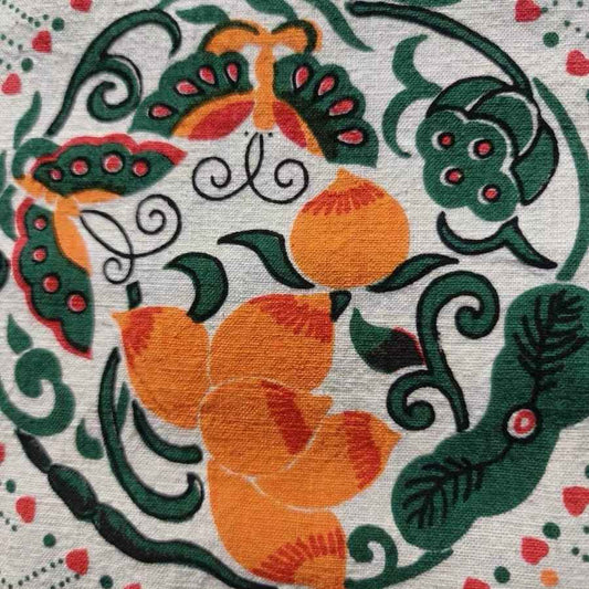 Vintage '90s Floral Medallion Print - Lucky Motif Collection