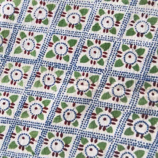 Vintage 'Mid-Century Motifs' Print - 46cm Wide Retro Textile