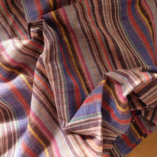 Vintage TV Stripe Cotton Linen — 2.2 yd