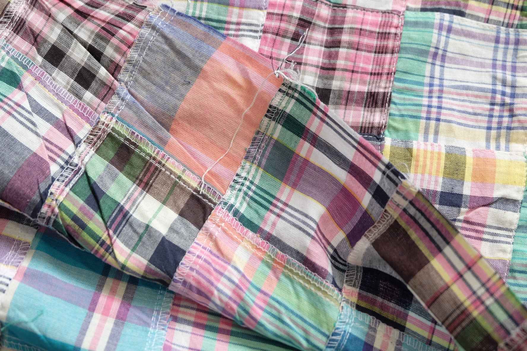 Hand-Pieced Patchwork Cotton — 2.2 yd