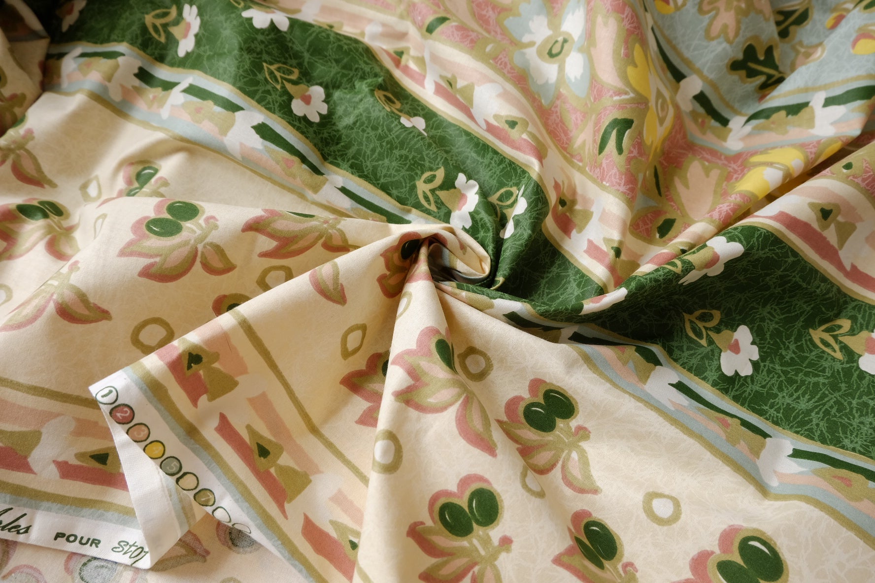 French Selvedge Wide Cotton Home Fabric - 1.64 yd