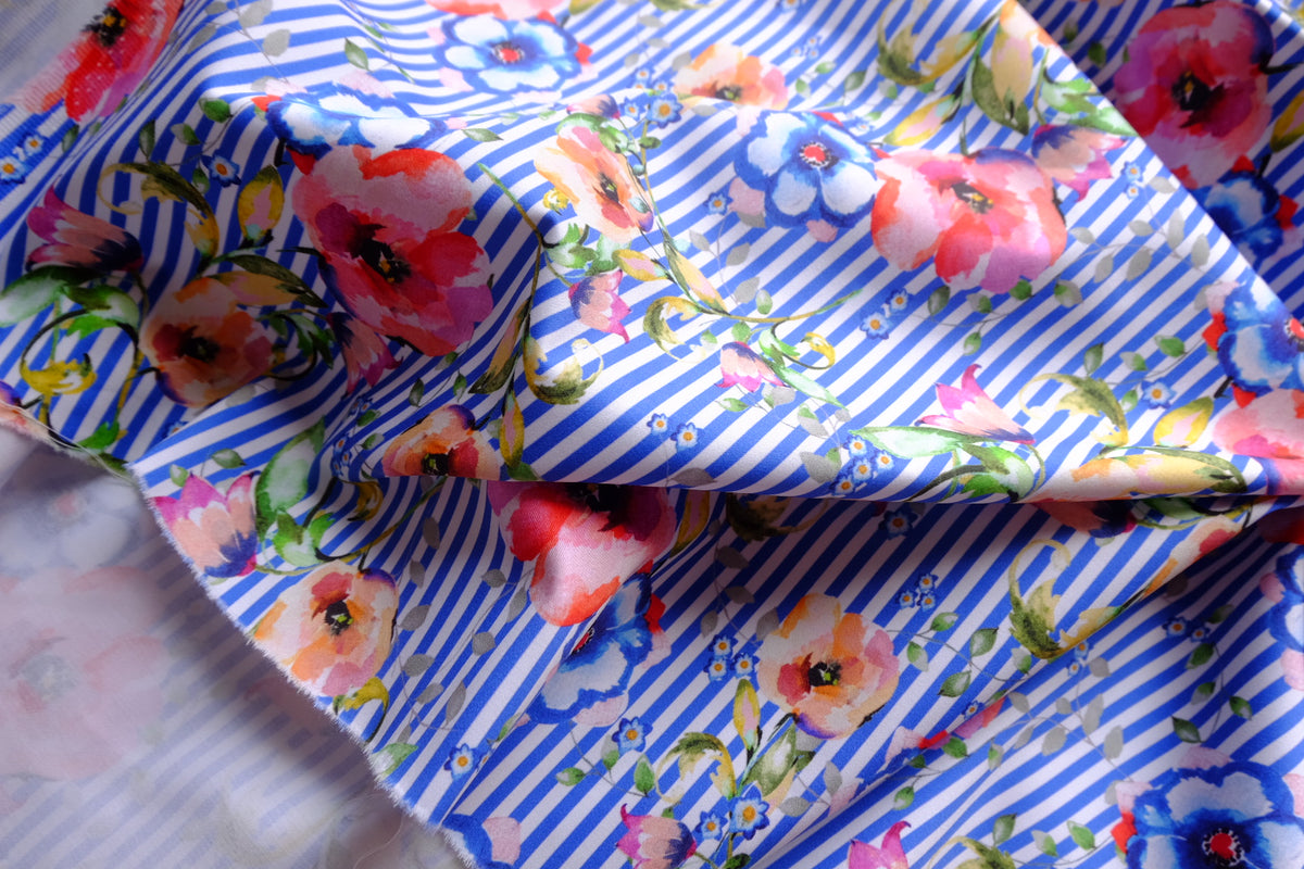 Statement Floral Cotton Sateen — 2.2 yd / 2.7 yd