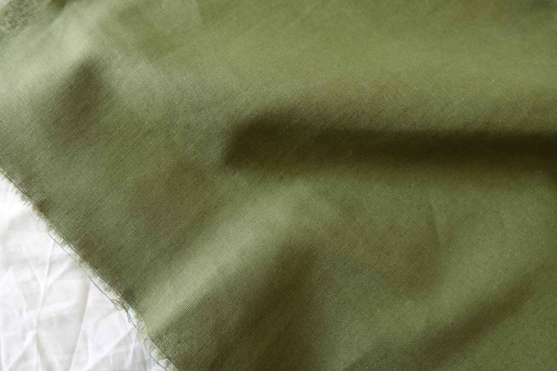 Olive Linen Cotton Solid – 2.19 yd